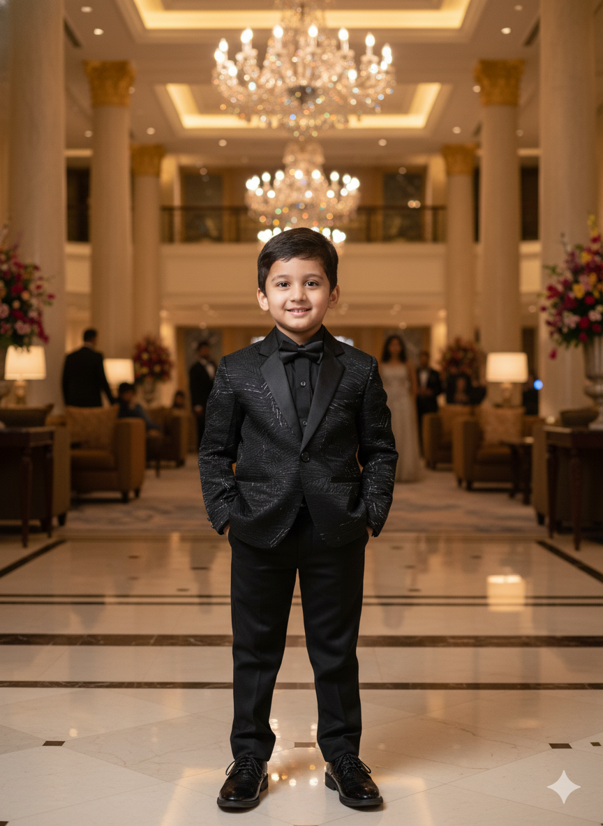 Rusty Leaf Textured Blazer Set