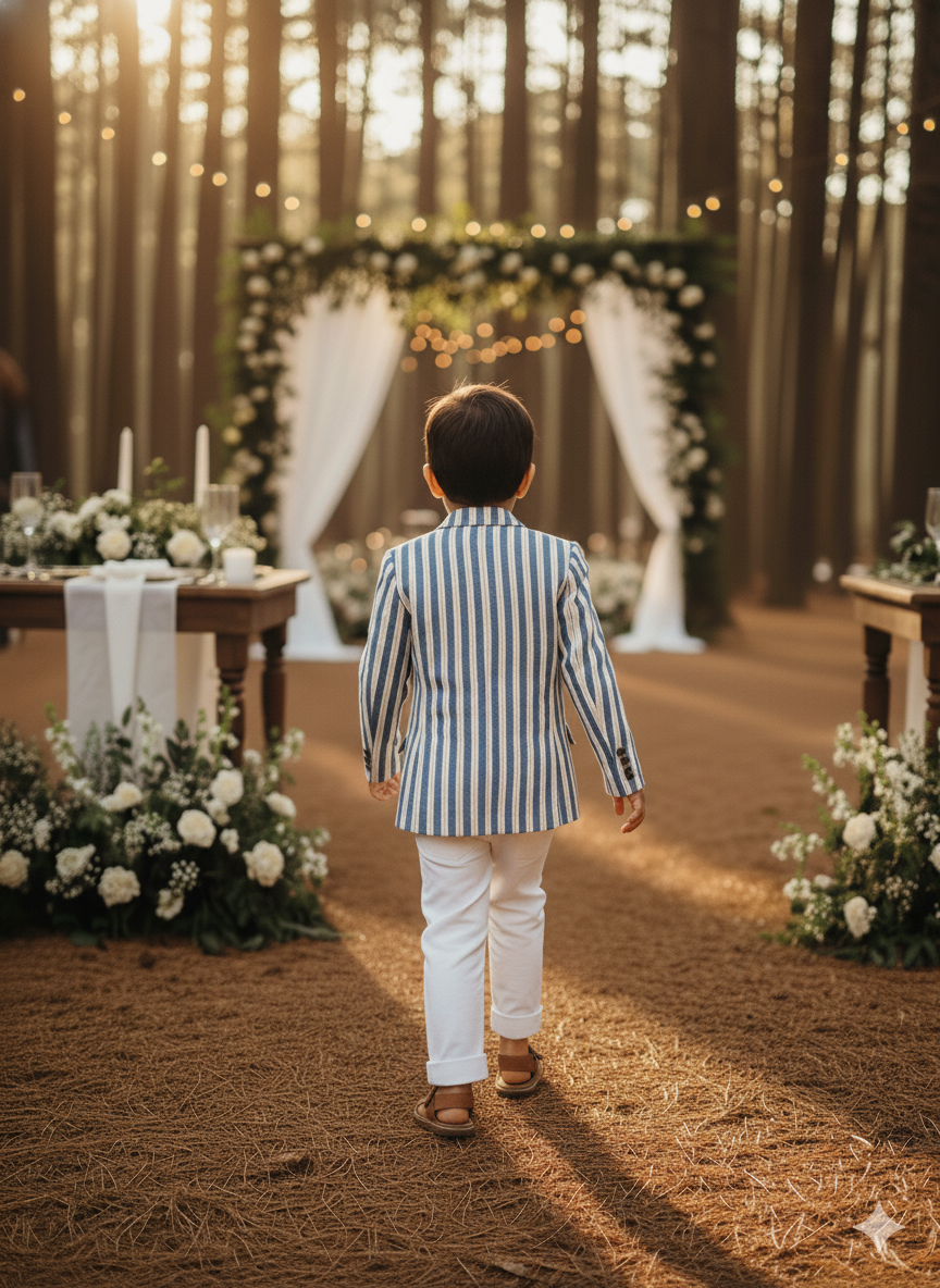 Serene Stripes Carinval Themed Blazer set