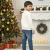 Kids' Festive Threadwork Appliqué Jumper
