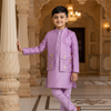 Morbagh Flamingo Pure Silk Open Jodhpuri Kurta Pajama Set