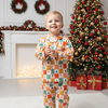 Gingerbread & Candy Cane Holiday Pyjama Set