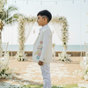 Ivory Bloom Blazer Set