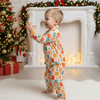 Gingerbread & Candy Cane Holiday Pyjama Set