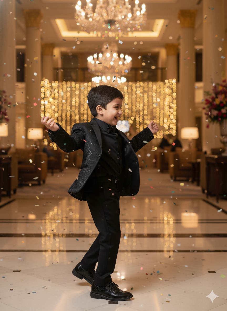 Rusty Leaf Textured Blazer Set