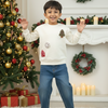 Kids' Festive Threadwork Appliqué Jumper