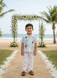 Unique Life Applique Pure Linen Shirt