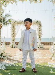 Ivory Bloom Blazer Set