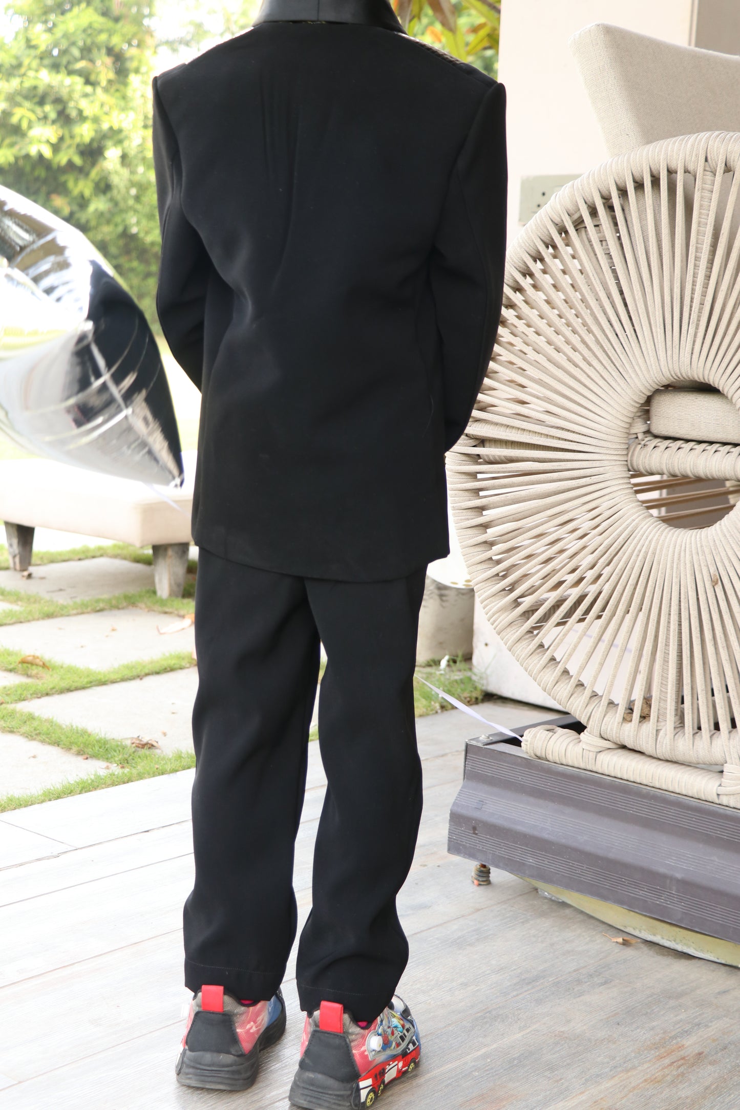 Obsidian Shine Signature Black Blazer Set