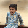 The Royal Tropic Print Pure Muslin Silk Kurta Pajama Set