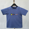 Tencel™ Fabric Pacman Inspired Embroidered Half Sleeves T-Shirt