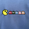 Tencel™ Fabric Pacman Inspired Embroidered Half Sleeves T-Shirt