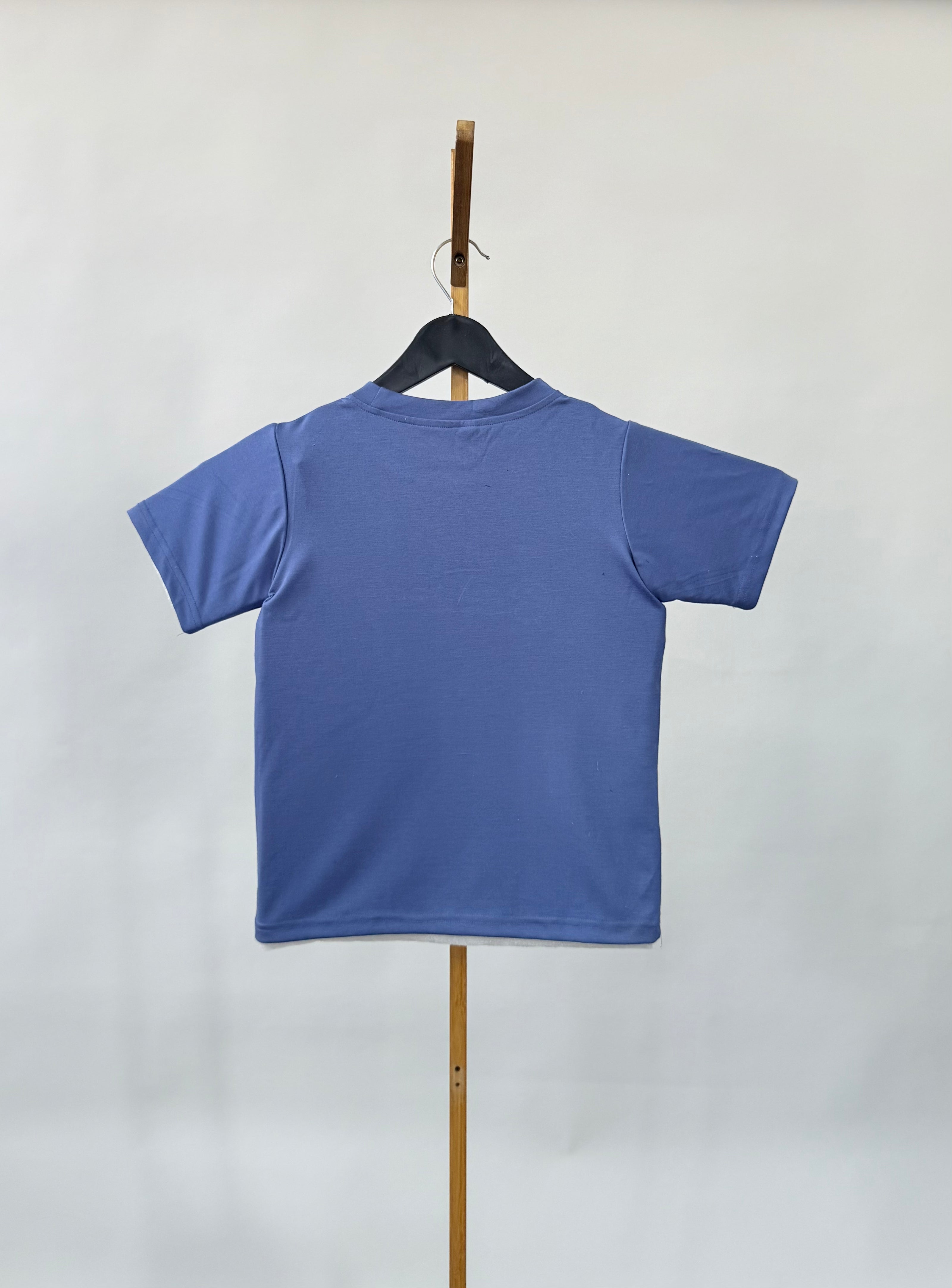 Tencel™ Fabric Pacman Inspired Embroidered Half Sleeves T-Shirt