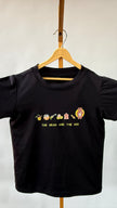 Tencel™ Fabric The Honey and The Bear Story Inspired Embroidered Half Sleeves T-Shirt