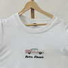 Tencel™ Fabric The Vintage Car Inspired Embroidered Half Sleeves T-Shirt