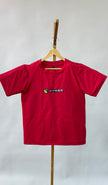 Tencel™ Fabric Pacman Inspired Embroidered Half Sleeves T-Shirt
