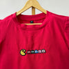 Tencel™ Fabric Pacman Inspired Embroidered Half Sleeves T-Shirt