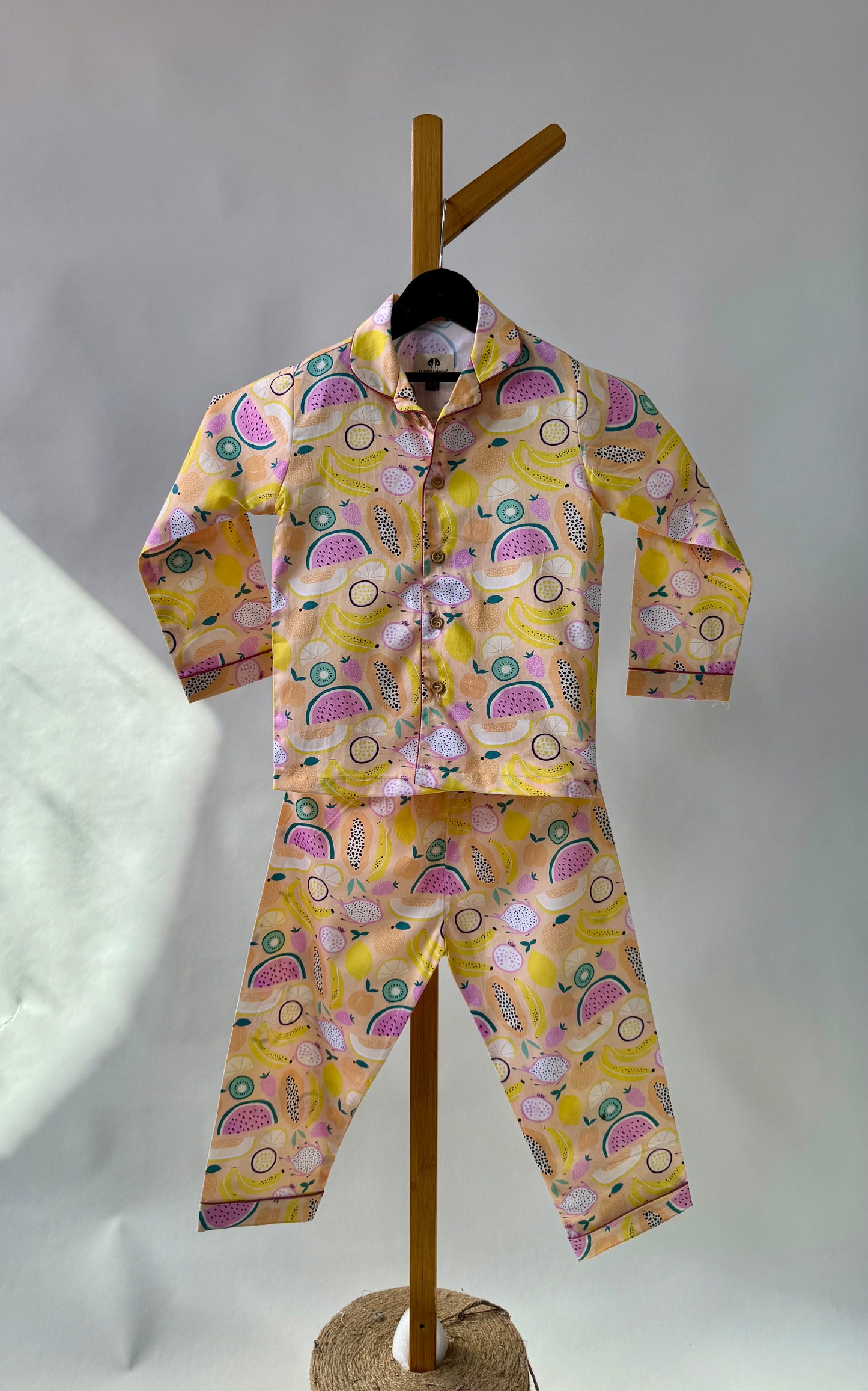 Summer Fruits Inspired Premium Italian Cotton Night Suit