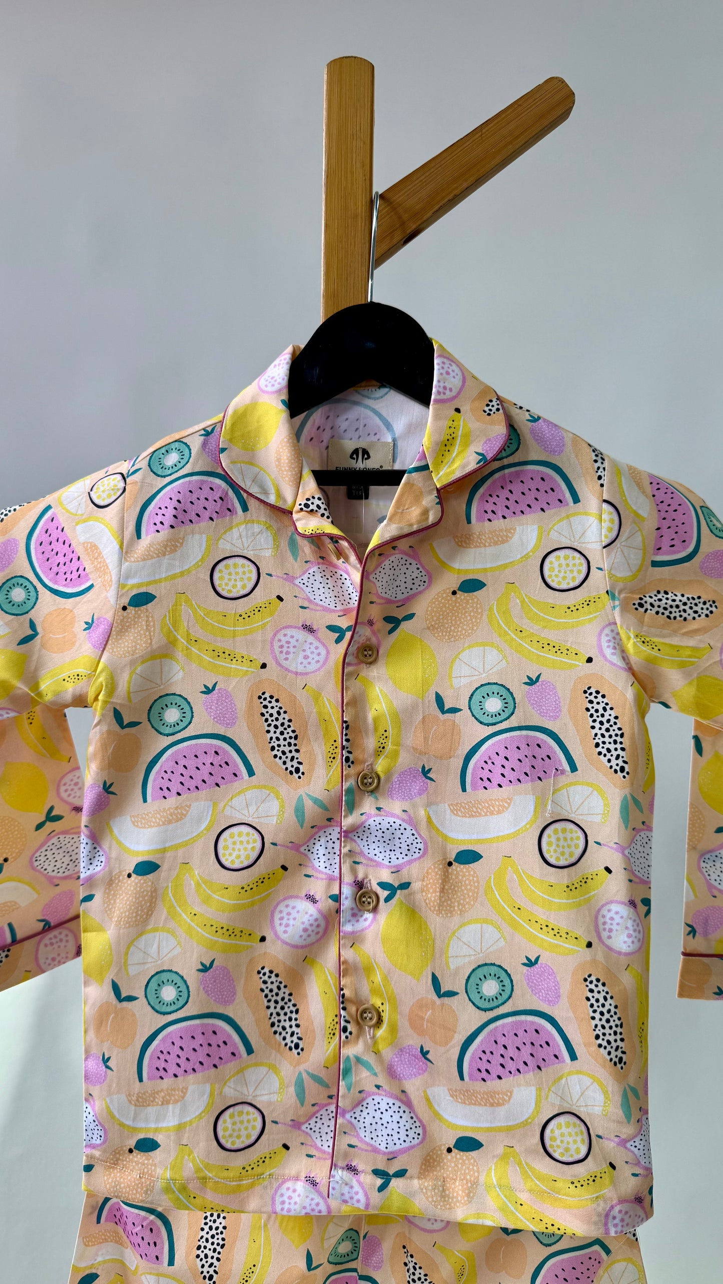 Summer Fruits Inspired Premium Italian Cotton Night Suit