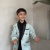 Mare & Stallion Print Premium Pure Linen Blazer Set