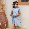 Royal Toika Printed Pure Linen BLazer Dress