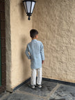 Dusty Starlight – Mal Cotton Hand Embroidered Kurta Pajama Set
