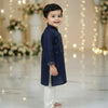 Royal Navy Blue Mirror work Kurta Pajama Set