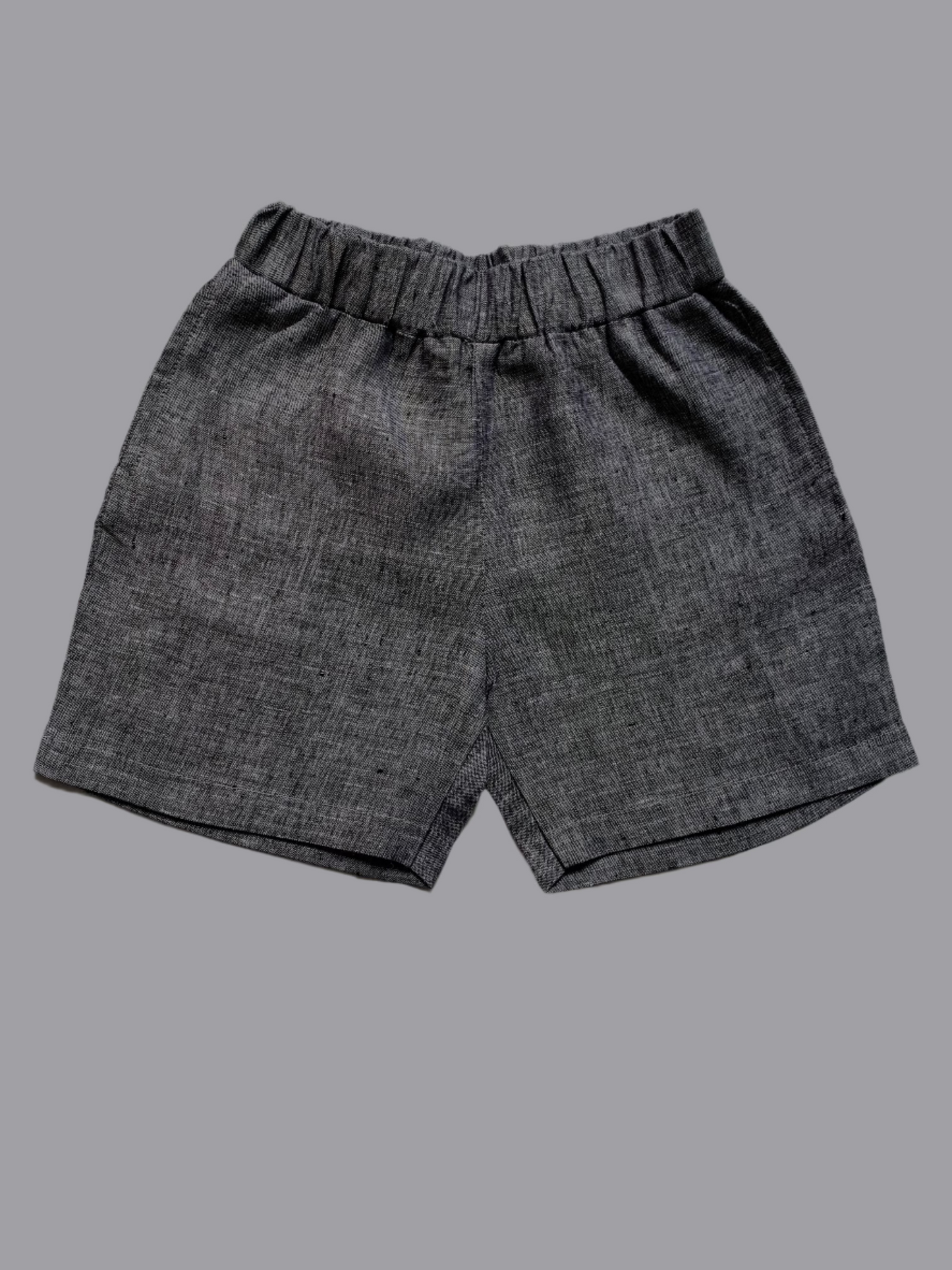 Classic Unisex Denim Grey- Black Shirt & Shorts Set - Funny Bones Clothings