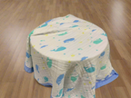 Whale Print 100% Soft Cotton Muslin Blanket (Pack of 1) - Funny Bones Clothings