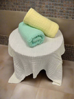 Classic White 100% Soft Cotton Muslin Bath Towel (Pack of 1) - Funny Bones Clothings