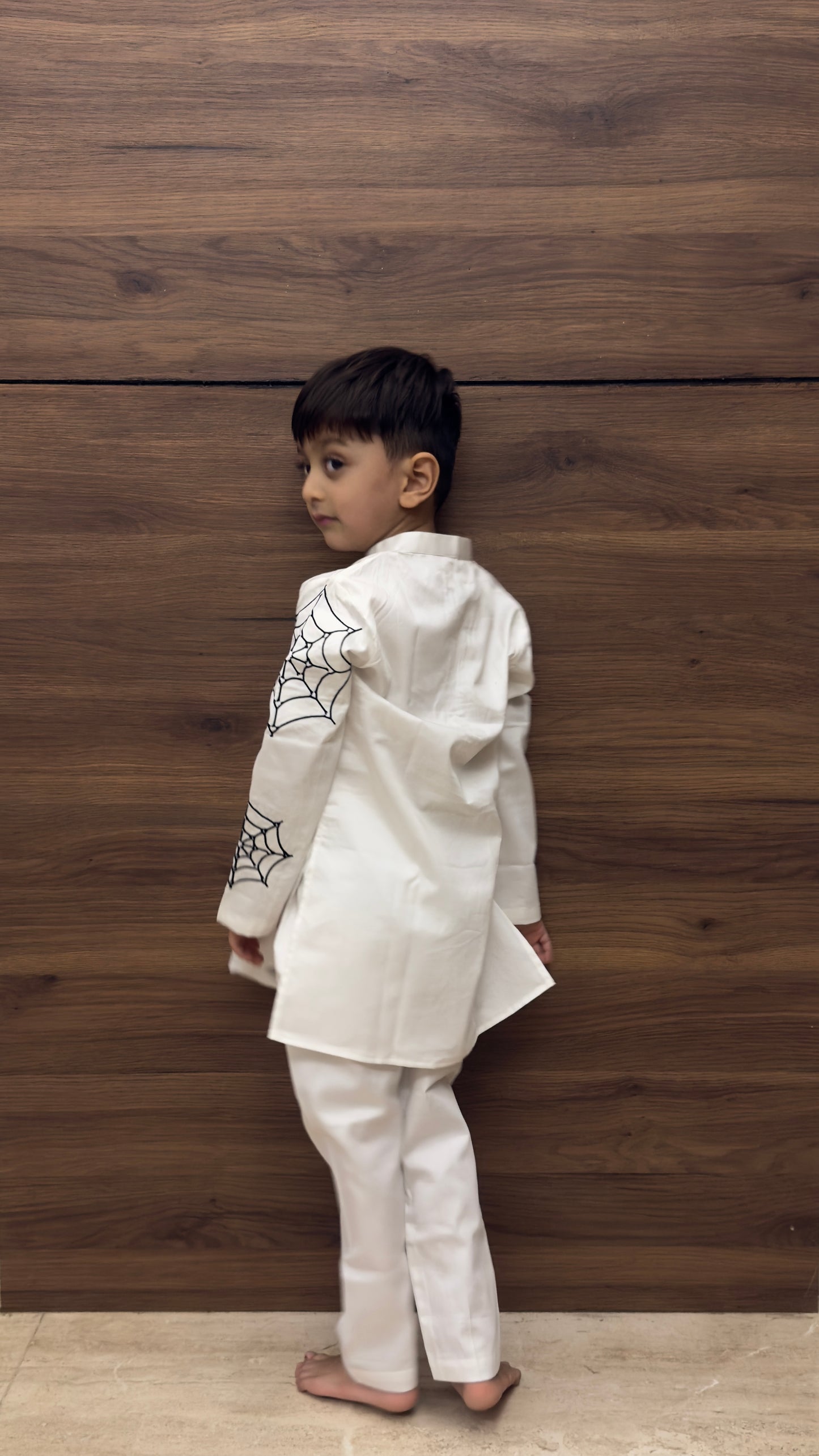 Spiderman Themed Pure Cotton Kurta Pajama Set