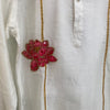 Festival of Lotus Themed Handpainted Chanderi Kurta Pajama Set