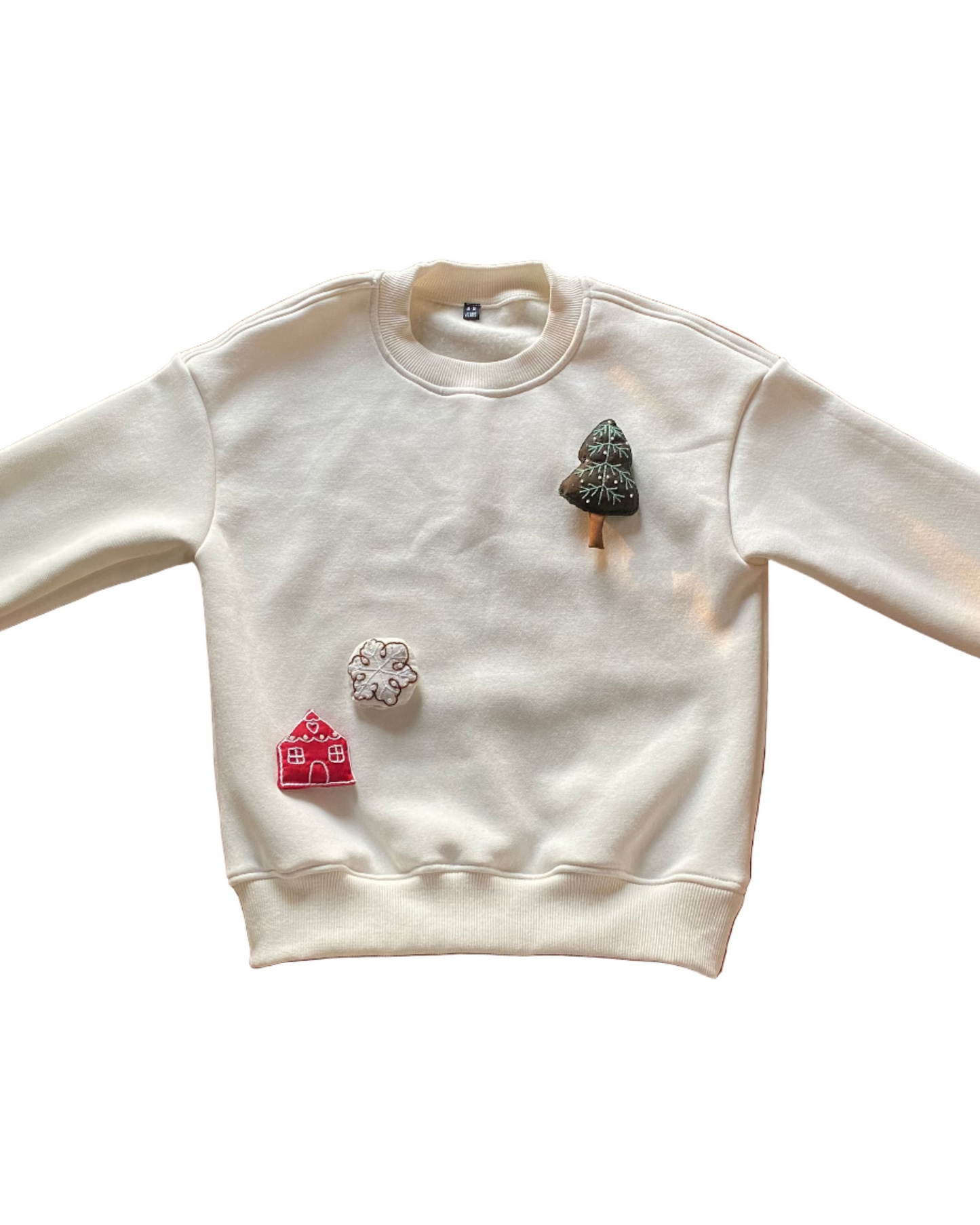Kids' Festive Threadwork Appliqué Jumper