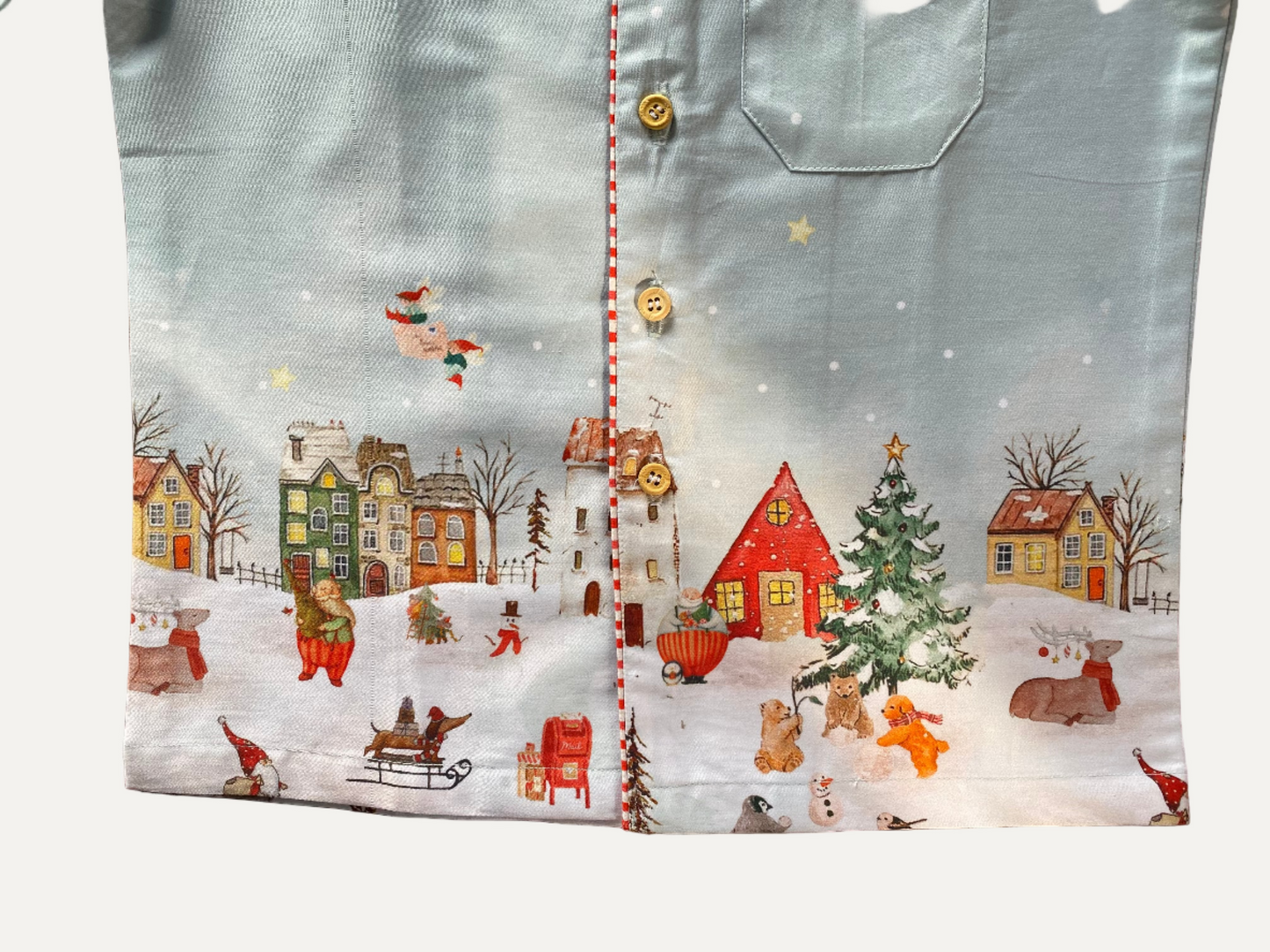 Winter Fairy Village Themed Night Suit