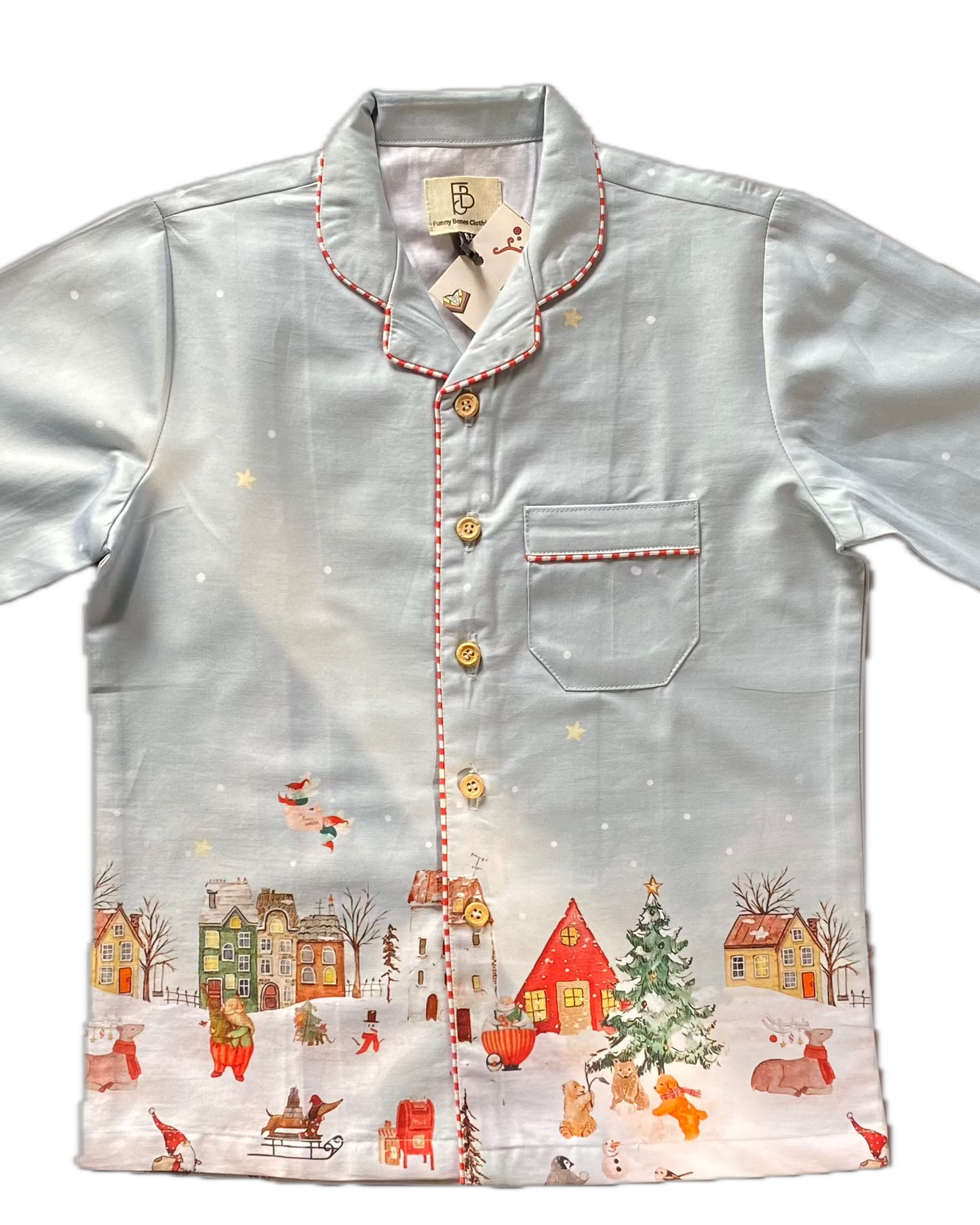 Winter Fairy Village Themed Night Suit