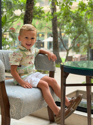 The Squirrel Picnic Print Premium Linen Coord Set