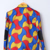 Colorful Printed Satin Blazer - Premium Material, Ready Stock - Funny Bones Clothings