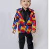 Colorful Printed Satin Blazer - Premium Material, Ready Stock - Funny Bones Clothings