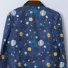 Planet Printed Pure Linen Blazer Set - Funny Bones Clothings