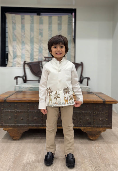 The Eden Hand worked Koti , Shirt and Trouser Set