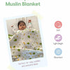 Elephant Print 100% Soft Cotton Muslin Blanket - Funny Bones Clothings