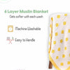 Elephant Print 100% Soft Cotton Muslin Blanket - Funny Bones Clothings