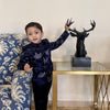 Deer Work Premium Velvet Jodhpuri Bandgala with Pants - Funny Bones Clothings