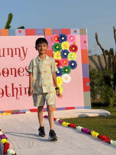 Mare & Stallion Print Premium Linen Coord Set