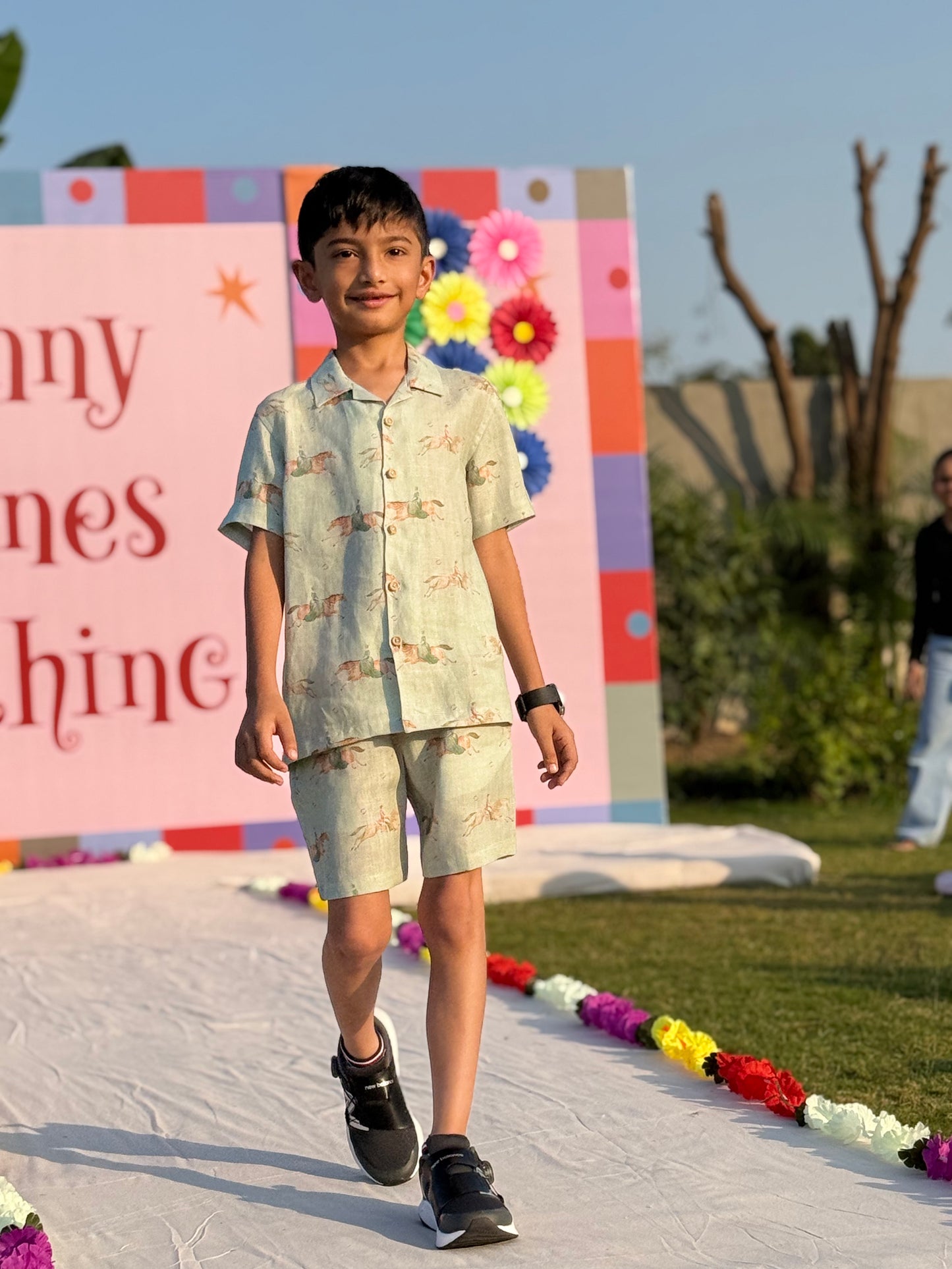 Mare & Stallion Print Premium Linen Coord Set