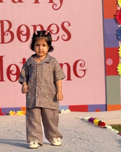 Windows Of Chatters Handwork Premium Linen Coord Set