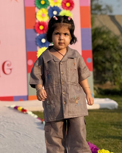 Windows Of Chatters Handwork Premium Linen Coord Set