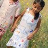 Griffin's Universe Print Premium Linen Dress