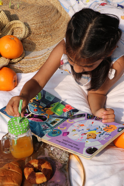 Griffin's Universe Print Premium Linen Dress