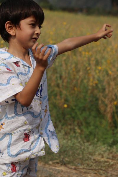 Griffin's Universe Print Premium Linen Coord Set