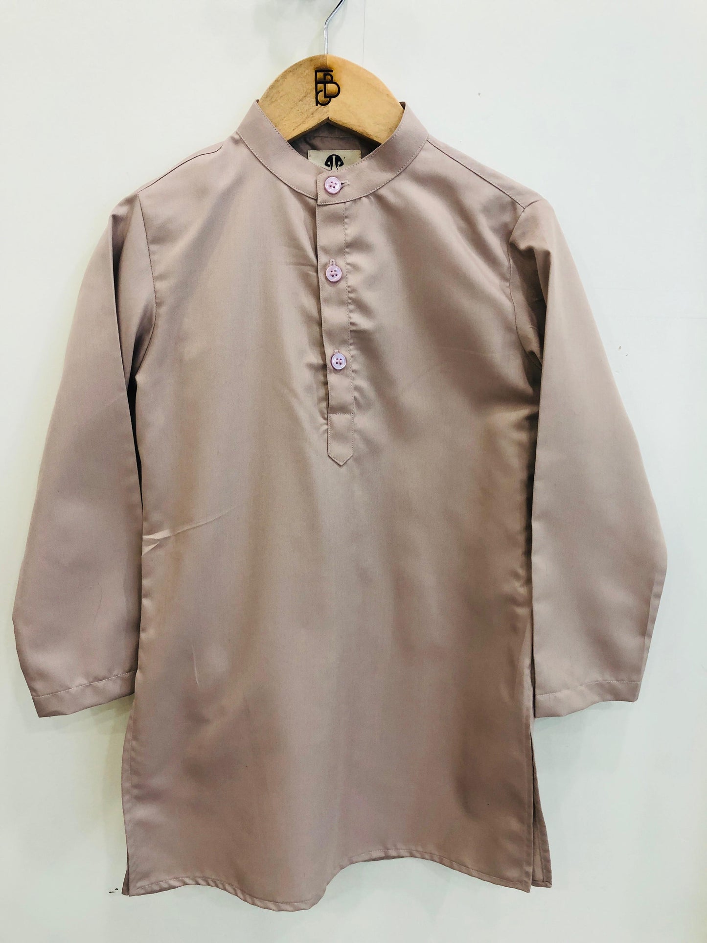 Floral Elegance Silk Long Koti Pure Cotton Kurta Pajama Set